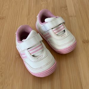 Stride Rite Keeva White/Pink Girls Sneakers size 3.5